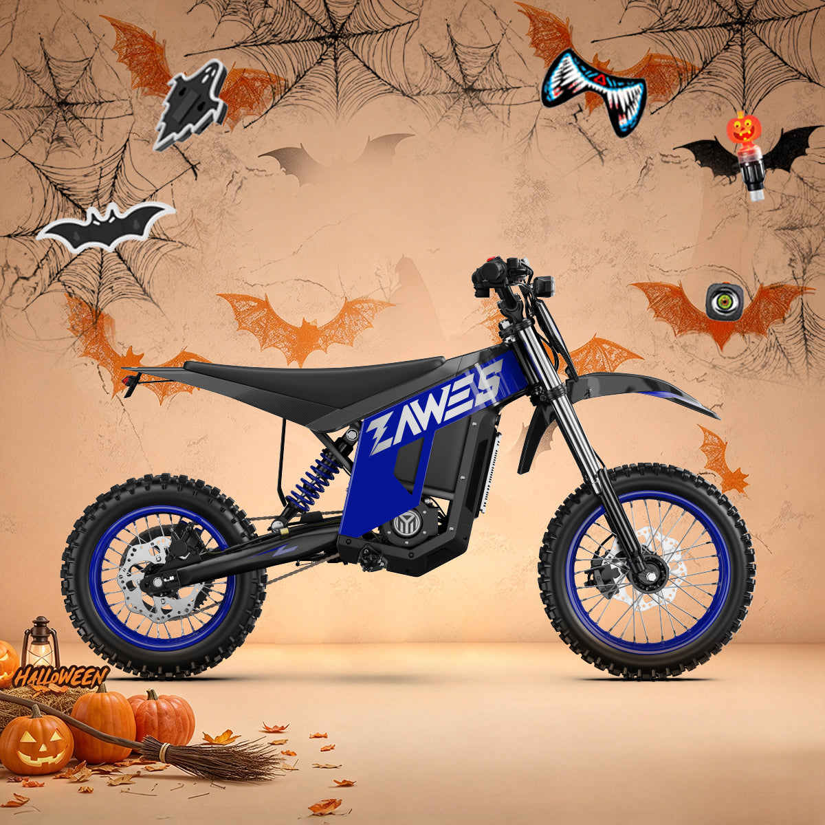 Mini moto de cross eléctrica Zawes S3 5000W