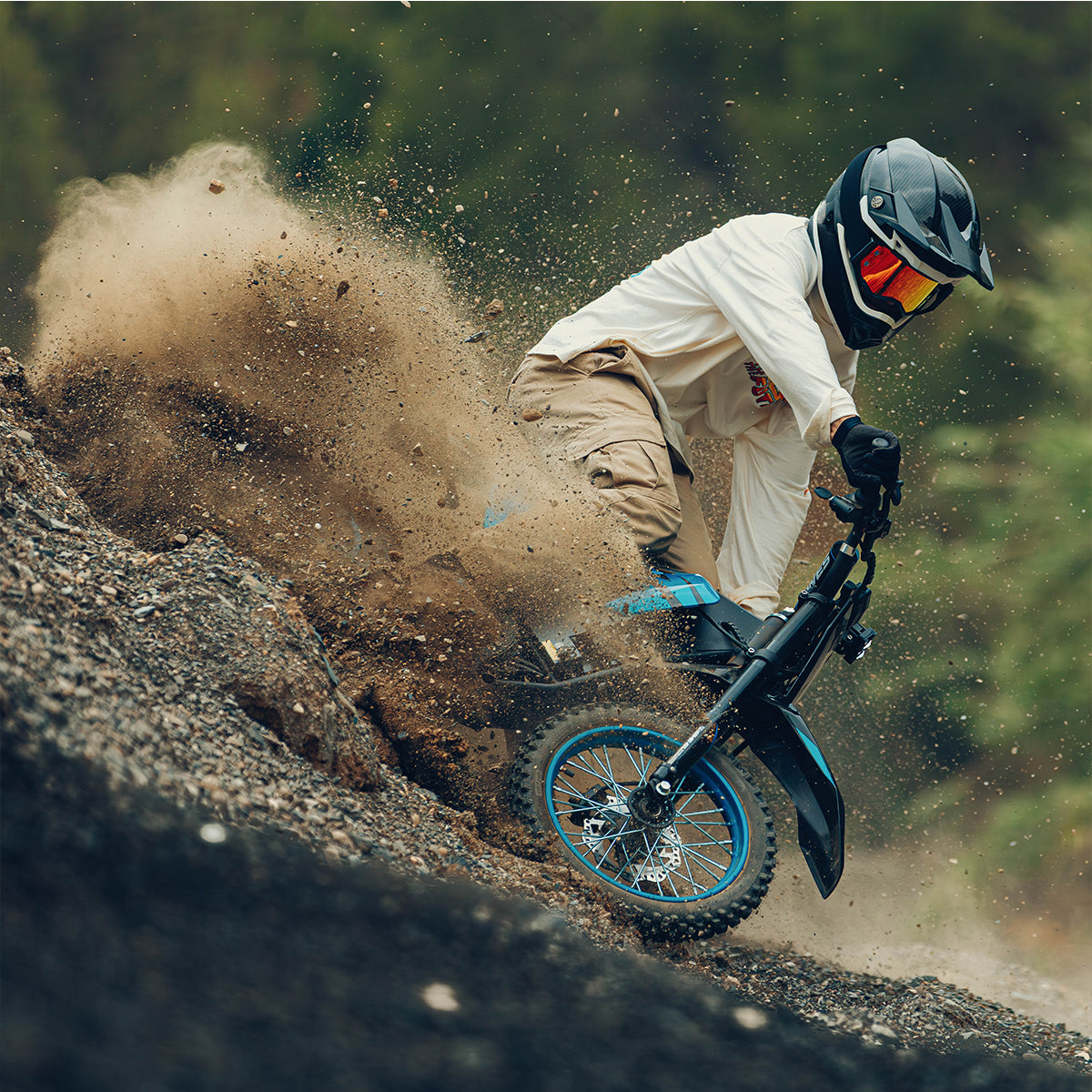 Mini moto de cross eléctrica Zawes S3 5000W